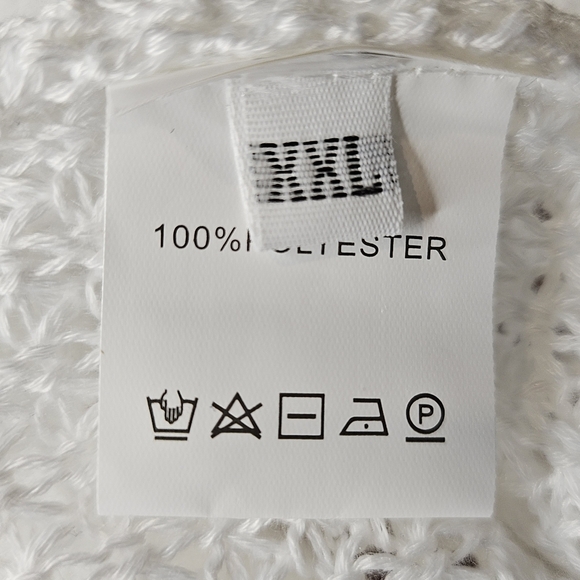 White Open Knit Mesh Sleeveless Scoop Neck Breathable Summer Tank Top Size XXL - Picture 4 of 7